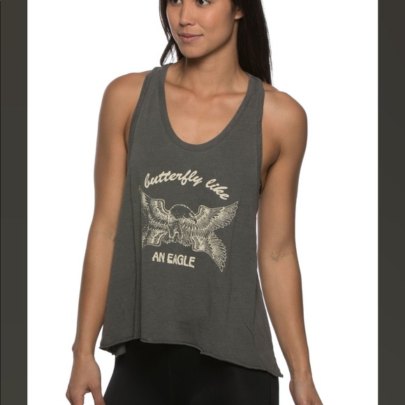 Jolyn Clothing Tops - Jolyn Phil Tank - Butterfly Like an Eagle- Large